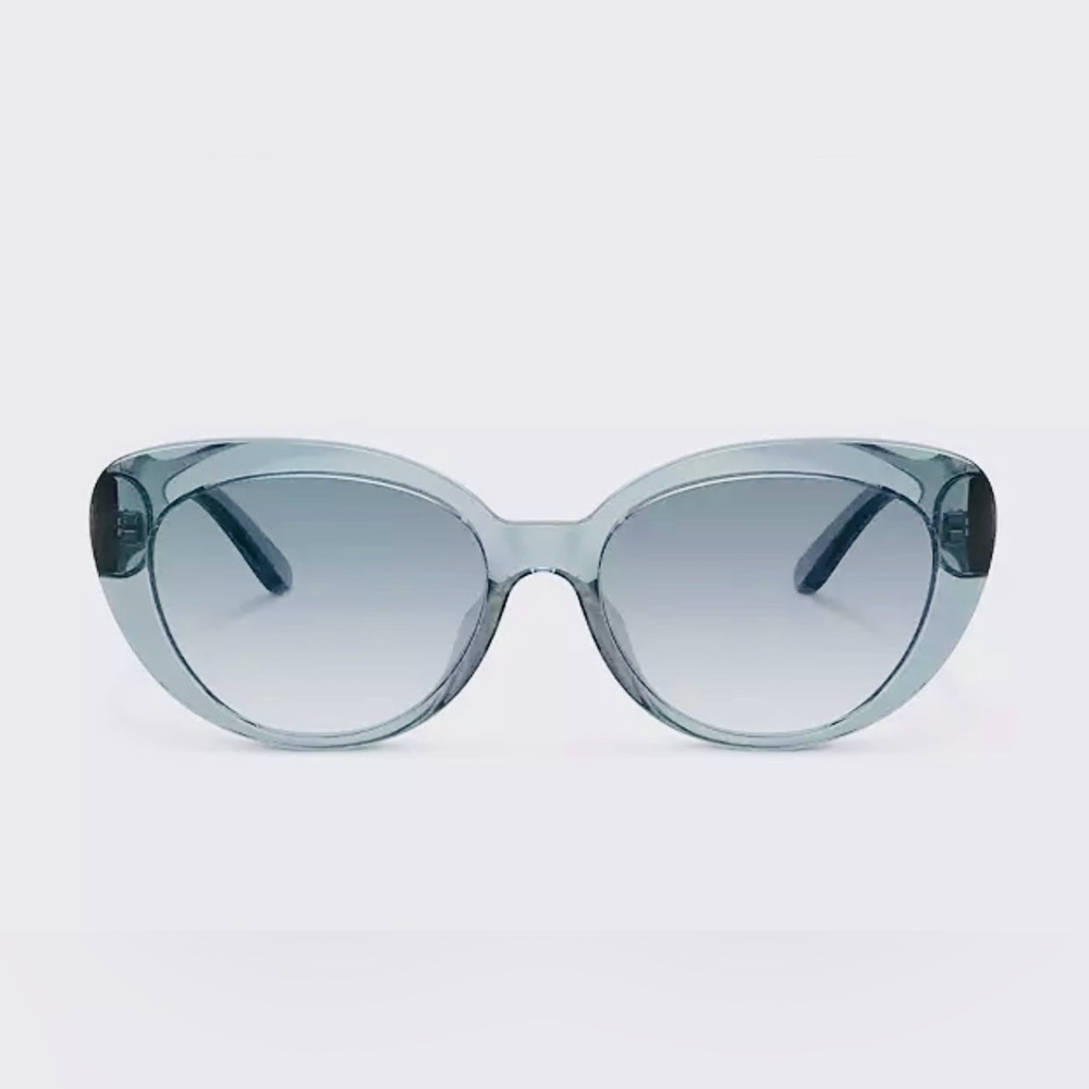 COACH NWT authentic Light Blue Transparent Sunglasses with case BRAND NEW